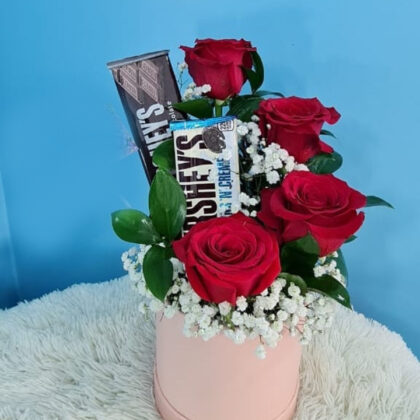 FF-102 ROSAS ROJAS CON CHOCOLATE