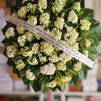 Corona de Hortensias